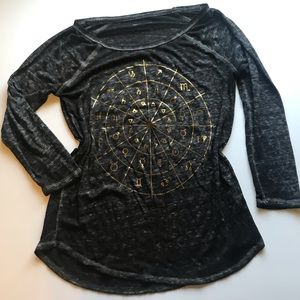 Lucky Brand 🎃Astrology Tee Small